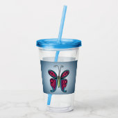 Schmetterling Acryltrinkbecher (Rückseite)