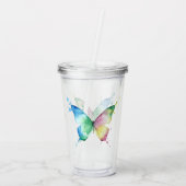 Schmetterling Acryltrinkbecher (Rückseite)