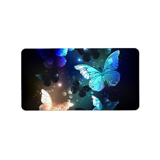 Schmetterling Adressaufkleber (Vorne)