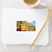 Schmetterling. Adressaufkleber (Insitu)