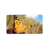 Schmetterling. Adressaufkleber (Vorne)