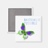 Schmetterling Alles ist möglich Magnet (Vorderseite/Rückseite)
