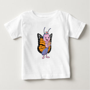 Schmetterling als Krankenschwester Baby T-shirt