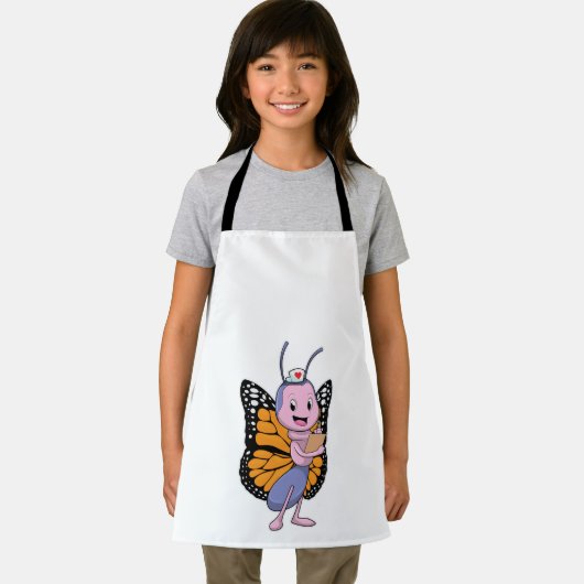 Schmetterling als Krankenschwester Schürze (Insitu)