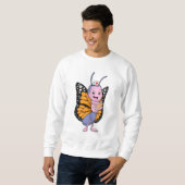 Schmetterling als Krankenschwester Sweatshirt (Vorne ganz)