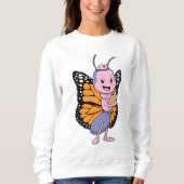 Schmetterling als Krankenschwester Sweatshirt (Vorderseite)