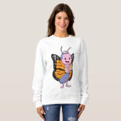 Schmetterling als Krankenschwester Sweatshirt (Vorne ganz)