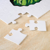 Schmetterling als Pilot mit Pilotenhut Puzzle (Seite)