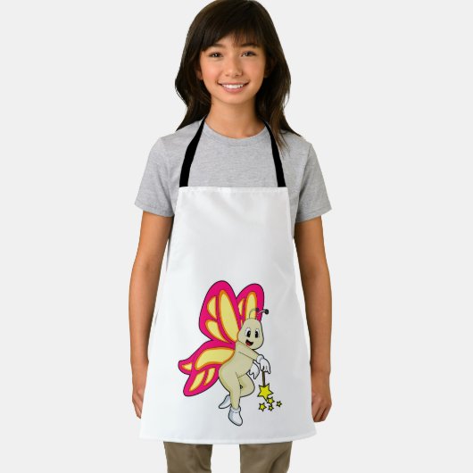 Schmetterling als Zauberer mit Zauberstab Schürze (Insitu)