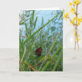 Schmetterling am Fluss Karte (Gelbe Blume)