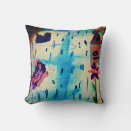 Schmetterling am Regentag Kissen