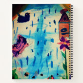 Schmetterling am Regentag Notizblock (Rückseite)