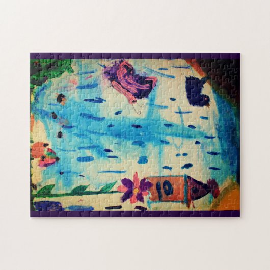 Schmetterling am Regentag Puzzle (Horizontal)