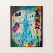 Schmetterling am Regentag Puzzle (Vertikal)