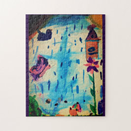 Schmetterling am Regentag Puzzle