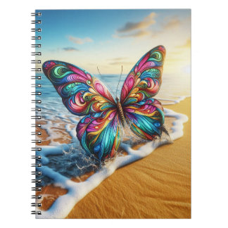 Schmetterling am Strand Notizblock
