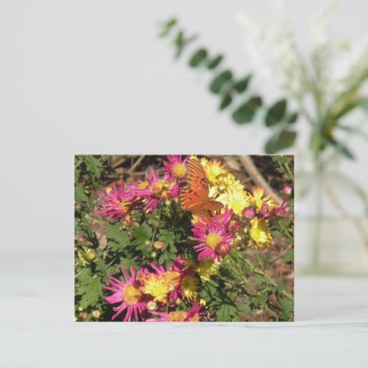 Schmetterling an Bellingrath Gärten Postkarte (Stehend Vorderseite)