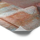 Schmetterling an der Mauer Poster (Ecke)