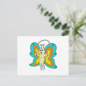 Schmetterling an der Springseil-Fitness Postkarte (Stehend Vorderseite)