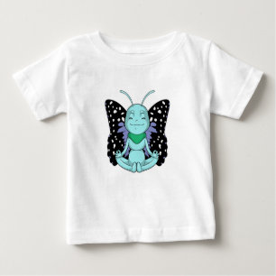 Schmetterling an Yoga-Stretching-Legen Baby T-shirt