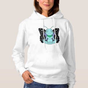 Schmetterling an Yoga-Stretching-Legen Hoodie