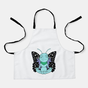 Schmetterling an Yoga-Stretching-Legen Schürze