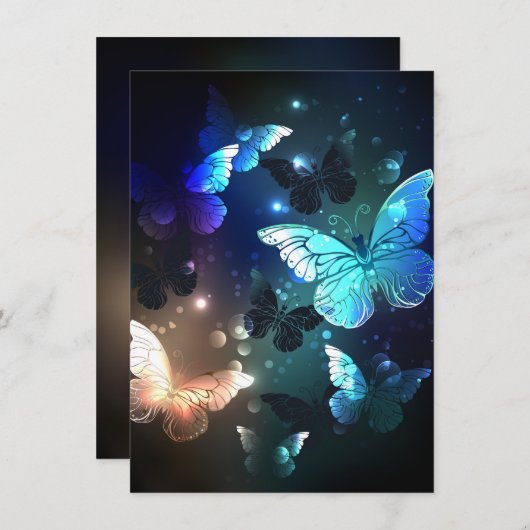 Schmetterling Ankündigung (Vorne/Hinten)