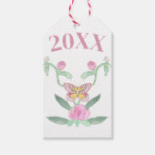 Schmetterling Anpassbarer Abschluss Geschenkanhänger (Vorderseite)