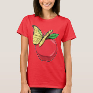 Schmetterling Apple Fruit T-Shirt