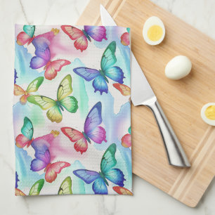 Schmetterling Aquarell Geschirrtuch
