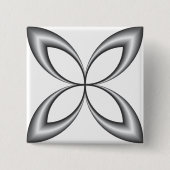 Schmetterling Arabeske Button (Vorderseite)