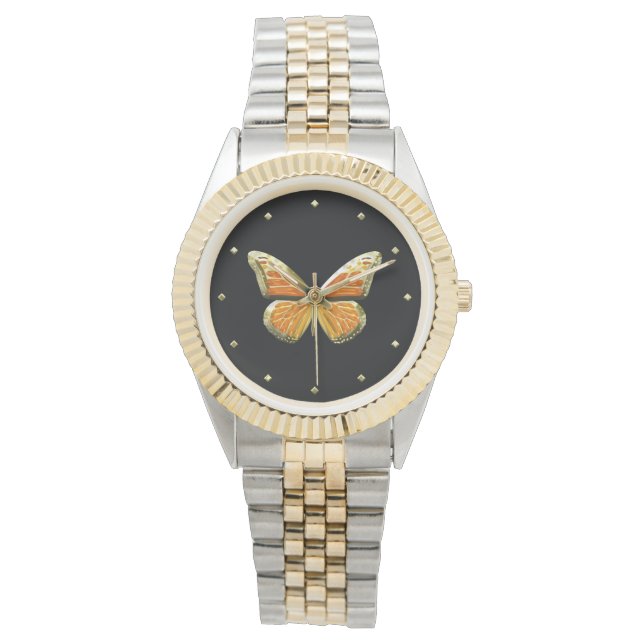 Schmetterling Armbanduhr (Vorderseite)