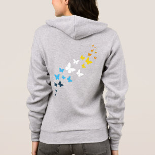 Schmetterling AroAce Pride - AroAce Flaggenfarben Hoodie