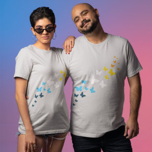 Schmetterling AroAce Pride - AroAce Flaggenfarben T-Shirt