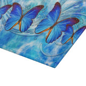 Schmetterling Art 37 Dekorative Glasschneidplatte Schneidebrett (Ecke)