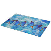 Schmetterling Art 37 Dekorative Glasschneidplatte Schneidebrett (Ecke)