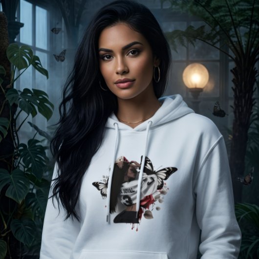 Schmetterling Ästhetik Mädchen Hoodie