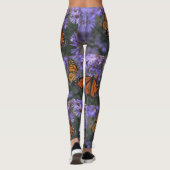 Schmetterling auf Aster Leggings (Rückseite)