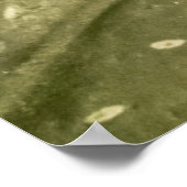 Schmetterling auf Blatt Poster (Ecke)