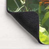 Schmetterling auf Blätter Mousepad (Ecke)