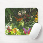 Schmetterling auf Blätter Mousepad (Mit Mouse)