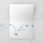 Schmetterling auf blühenden Fotos Dankeskarte (Innenseite)