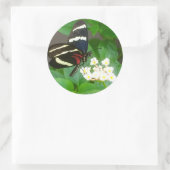 Schmetterling auf Blume Aufkleber (Tasche)