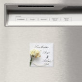 Schmetterling auf Blume Bouquet speichern Datums-M Magnet (In Situ (Geschirrspüler))