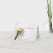 Schmetterling auf Blume Dankeskarte (Vorderseite)