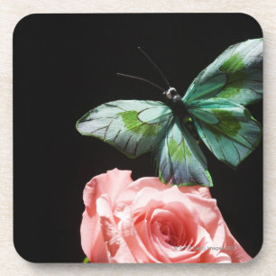 Schmetterling auf Blume Getränkeuntersetzer