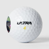 Schmetterling auf Blume Golfball (Logo)