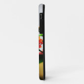 Schmetterling auf Blume iPhone Case (Hinten/Links)