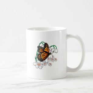 Schmetterling auf Blume Kaffeetasse