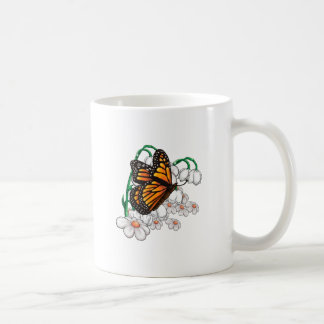 Schmetterling auf Blume Kaffeetasse